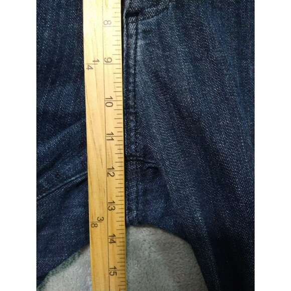 NYDJ Jeans Womens 16 Blue Denim Billie Mini Boot Cut Dark Wash Flap Pockets - Picture 4 of 8